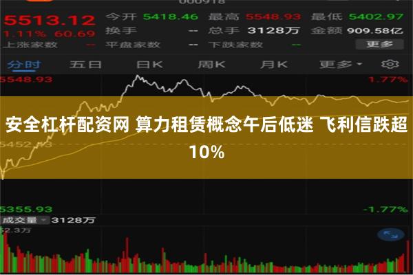 安全杠杆配资网 算力租赁概念午后低迷 飞利信跌超10%