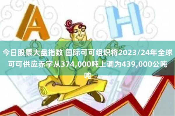 今日股票大盘指数 国际可可组织将2023/24年全球可可供应赤字从374,000吨上调为439,000公吨