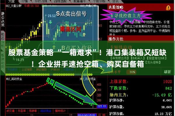 股票基金策略 “一箱难求”！港口集装箱又短缺！企业拼手速抢空箱、购买自备箱