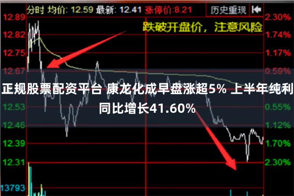 正规股票配资平台 康龙化成早盘涨超5% 上半年纯利同比增长41.60%