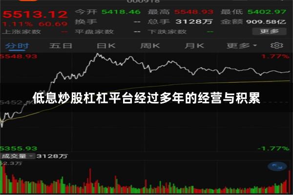 低息炒股杠杠平台经过多年的经营与积累