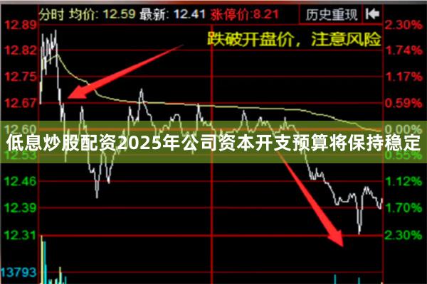低息炒股配资2025年公司资本开支预算将保持稳定